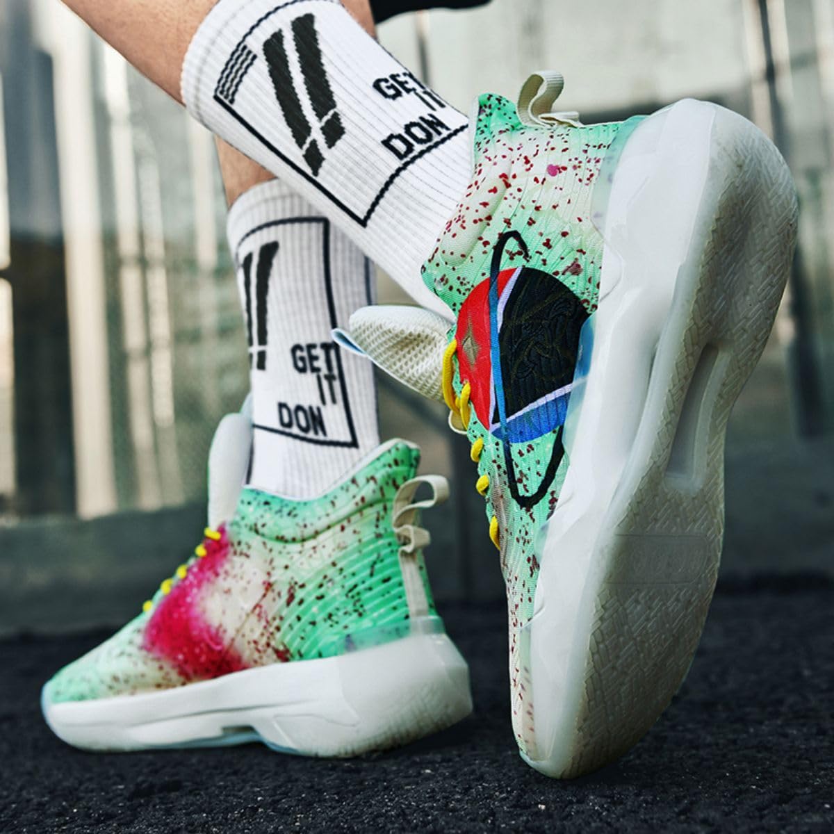 Scarpe da Basket Giovani Scarpe da Basket Ragazze Basketball Coach Comodo Alto Top Traspirante Scarpe Sportive per Gli Uomini E Le Donne Anti-Slip