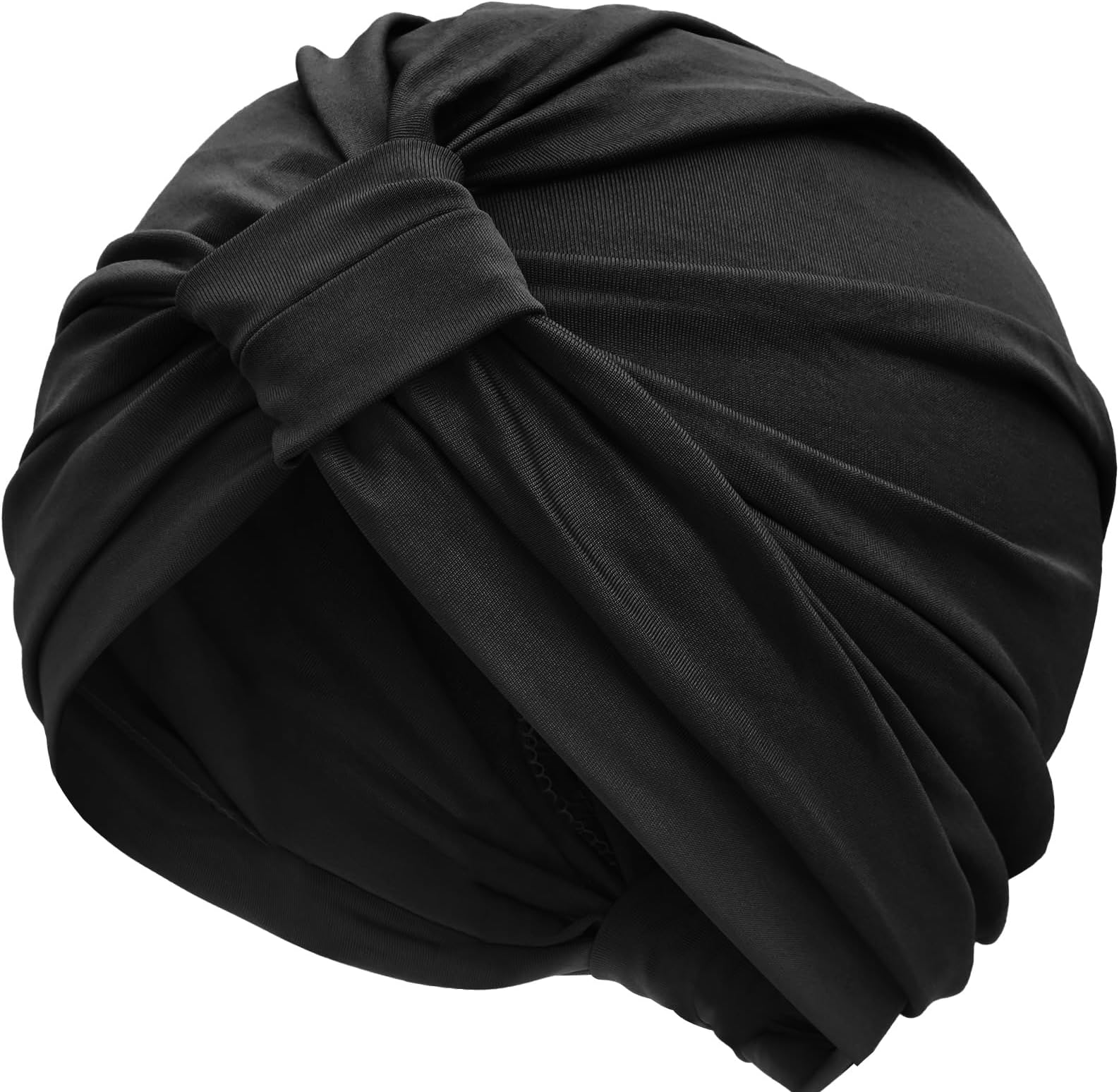 Pre-Tied Chemo Turban for Women Ultra Soft Mudale Cotton Beanie Headwrap Sleep Cap