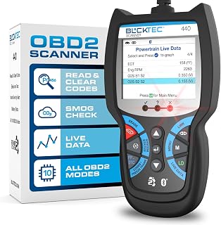 BLCKTEC 440 Bluetooth OBD2 Scanner: Wireless Car Code Reader with Live Data, Battery Test for 1996+ Vehicles