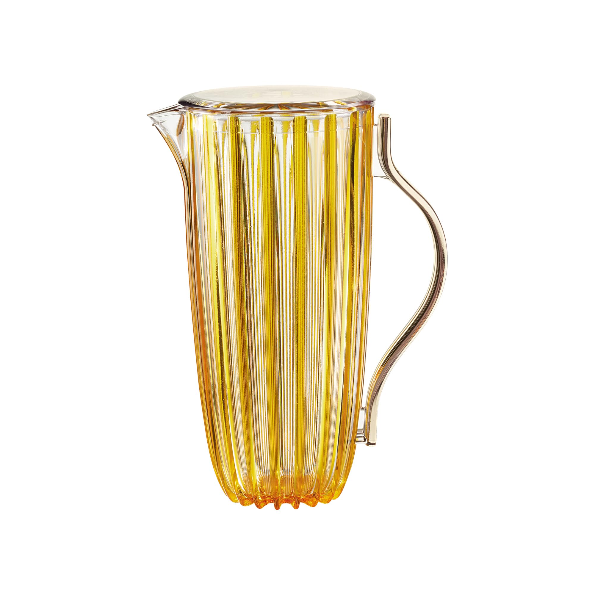 GUZZINI Jug Jug Turtleneck Lid 123800151 Guzzini Transparent Yellow 1,75 Liters Recycled Plastic