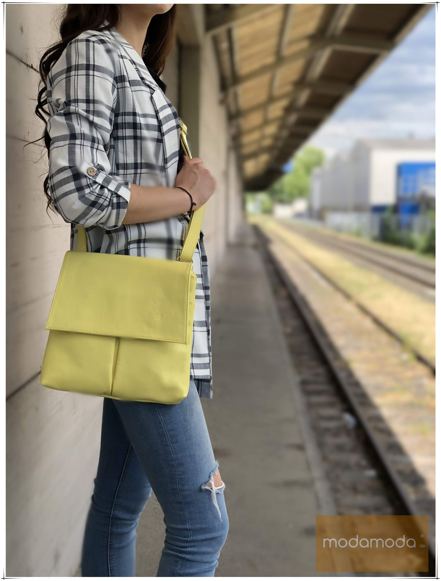 modamoda de - T63 - Bolso bandolera de piel de napa