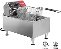Vista 2 de CROSSON Freidora eléctrica de 13 libras con certificación ETL con cesta sólida de fácil montaje, contenedor de aceite extraíble para uso doméstico
