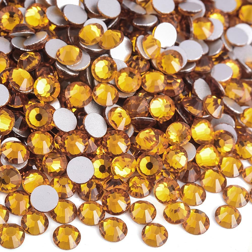 Bedazzling Gems Flatback Rhinestones for Clothes Topaz Mixed SS6-20 2880pcs