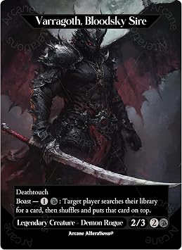 Varragoth, Bloodsky Sire - Full Art Altered Art Custom Proxy Cards