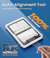 Vista 2 de PandaShield Paquete de 2 protectores de pantalla con herramienta de alineación automática para Paperwhite 6 (12ª generación, 7 pulgadas), Colorsoft