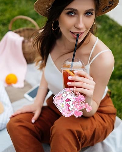 Miniatura 6 de Coralogo Funda para Airpods de 21 generación - Quicksand Liquid Kawaii Cute Mujer Girl Women Sparkle Glitter Bling Bling Bling Purple Animal Pretty