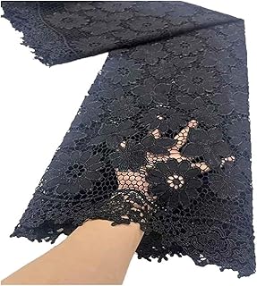 5 Yards Water Soluble Lace Vintage Openwork Mesh Embroidery Fabric Dress Fabrics(1)