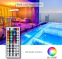 Vista 5 de SUPERNIGHT RGB LED Strip Controller, 2-Ports RGB Controller Box with 44 Keys IR Remote, DC12V-24V LED Controller for 2pcs RGB LED Strip