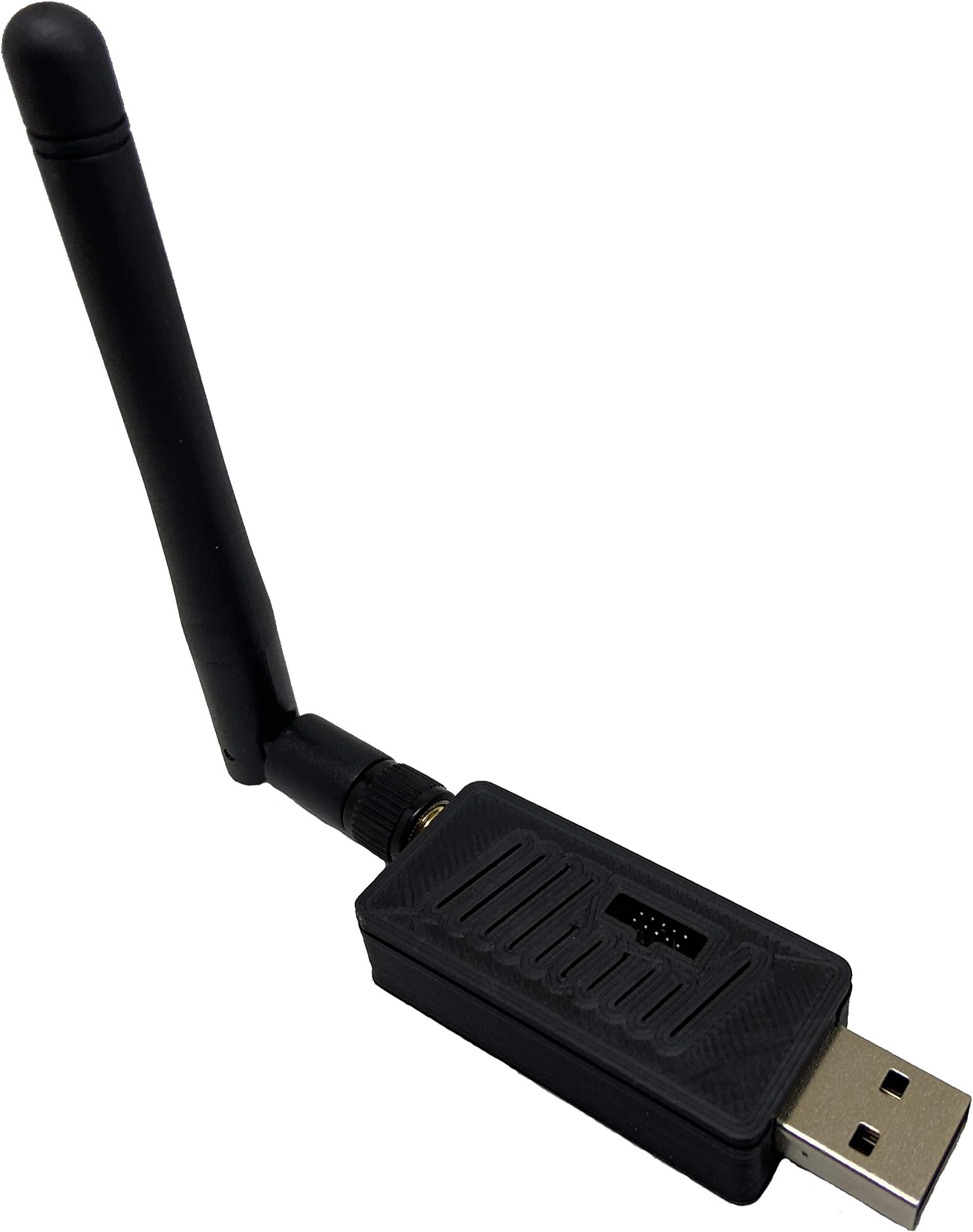 ITSTUFF CC2531 Zigbee USB Stick, USB Interface, Black, for openHAB ioBroker FHEM zigbee2mqtt with SMA Antenna Housing