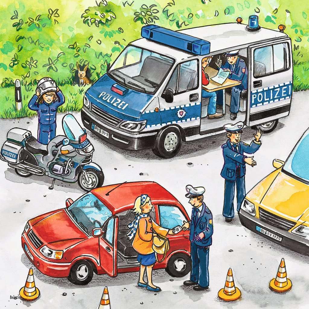 Image secondaire de Ravensburger - 09221 5 - Puzzle - Forces De Police - 3 x 49 Pièces