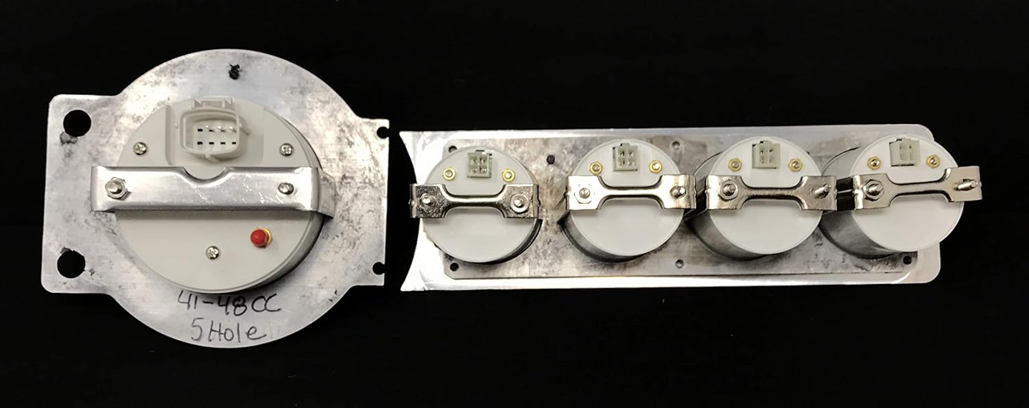 Dolphin Gauges 1941 1942 1943 1944 1945 1946 1947 1948 Chevy Car 5 GPS Gauge Dash Cluster Panel Set Black