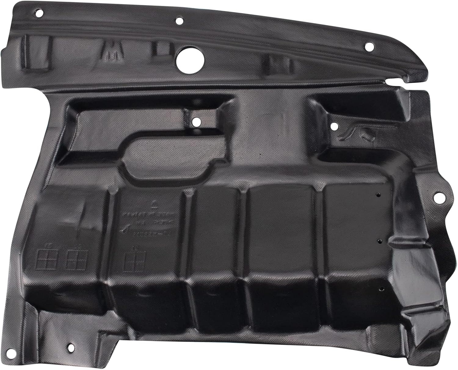 TRQ Front Driver Side Engine Splash Shield Black Compatible with 2002-2003 Nissan Maxima NI1248110