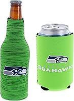 Vista 64 de Soporte aislante para latas y botellas de fútbol americano enfriador de bebidas Huggie (Nueva Orleans (Saints) - Negro)