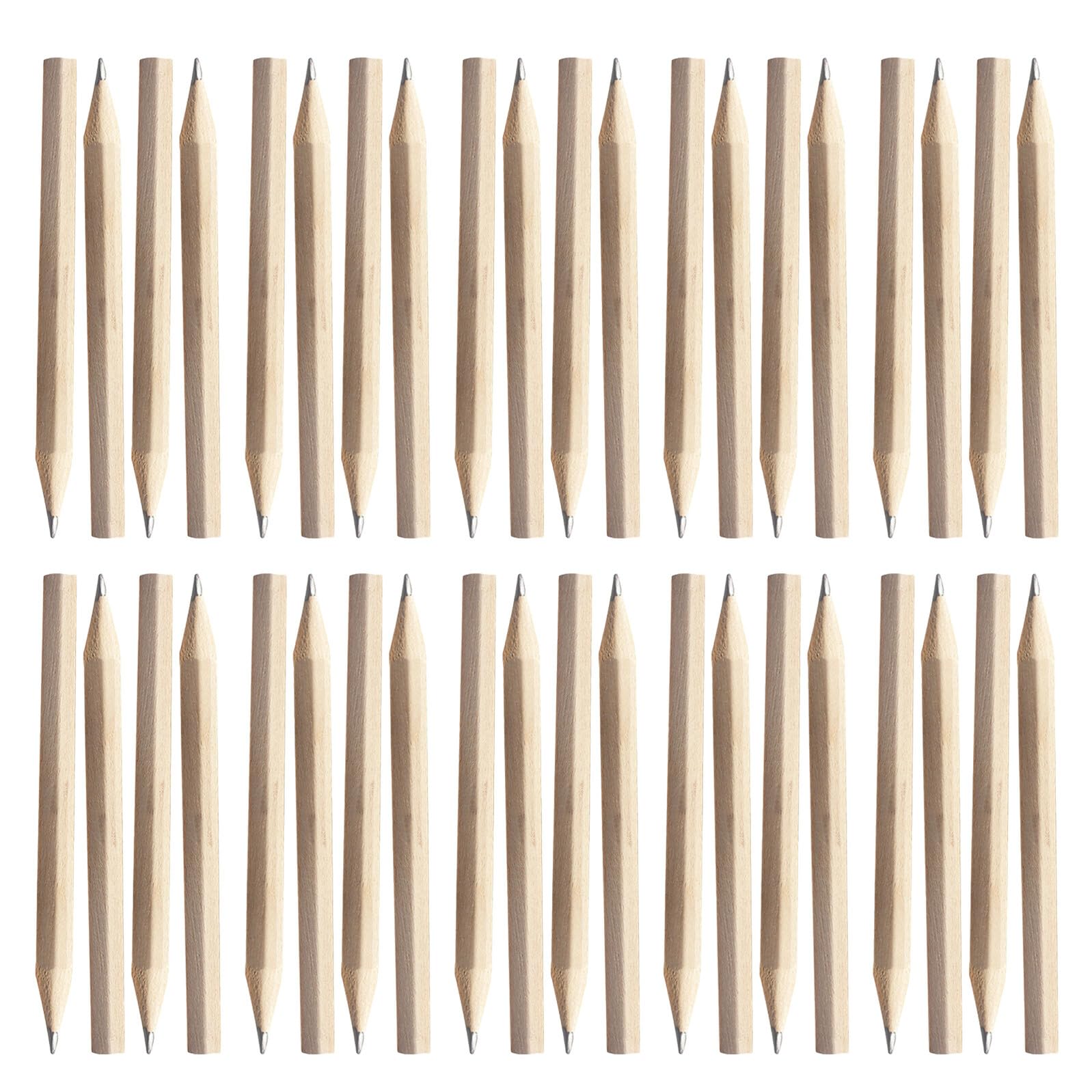 Matite Corte in Legno 200pezzi Mini Triangolari Khaki | Scrittura Fluida e Impugnatura Comoda, Uso Multiplo per Principianti e Studenti, Decorazioni Scuola