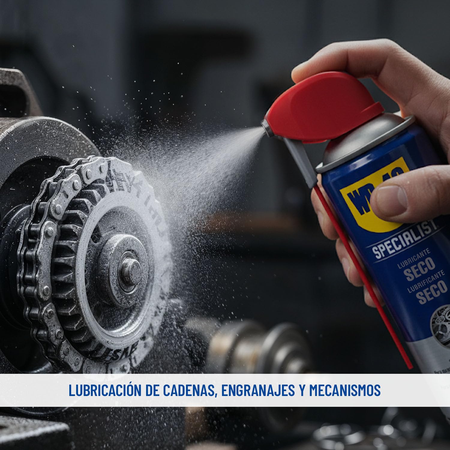 WD-40 Lubricante Seco Spray 400 ml — Sin PTFE