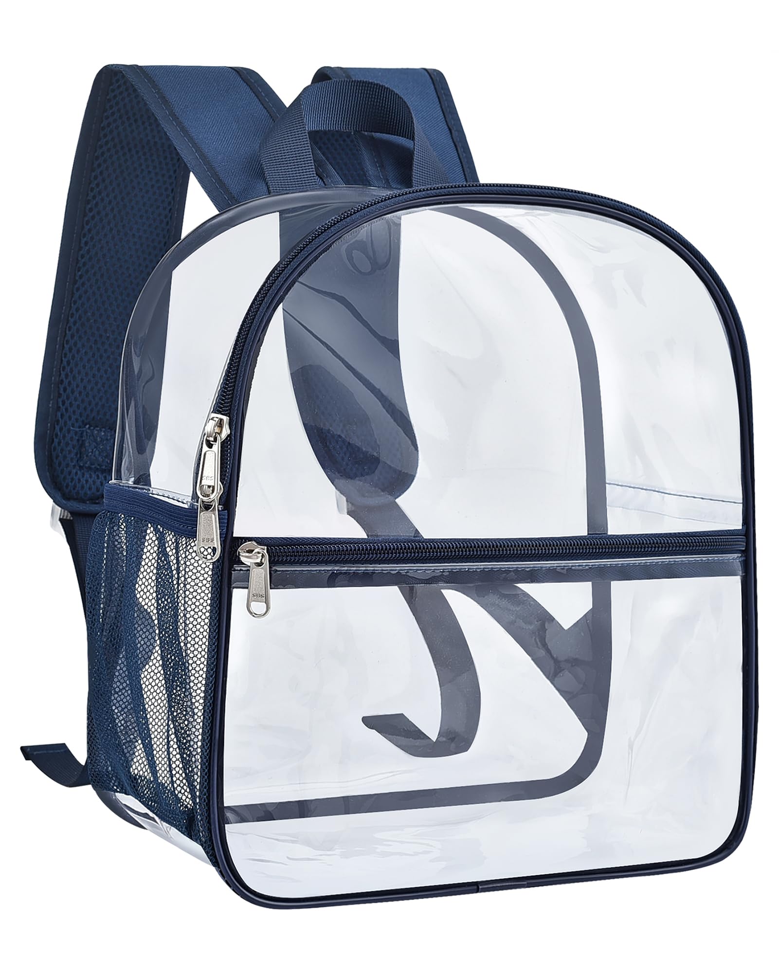 Paxiland Clear Backpack Stadium Approved 12×12×6 with Reinforced and Wider Shoulder Straps, Small Clear Bag for Schools, Concerts, Work, Festivals and