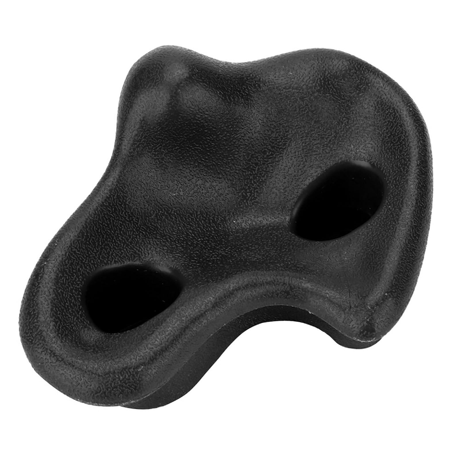 Generic 10 szt. Plastikowych Kamieni Wspinaczkowych z Teksturowanym Uchwytem dla Dzieci, Odpowiednie do szkół i Korytarzy, Kolorowy Wzór (BLACK)