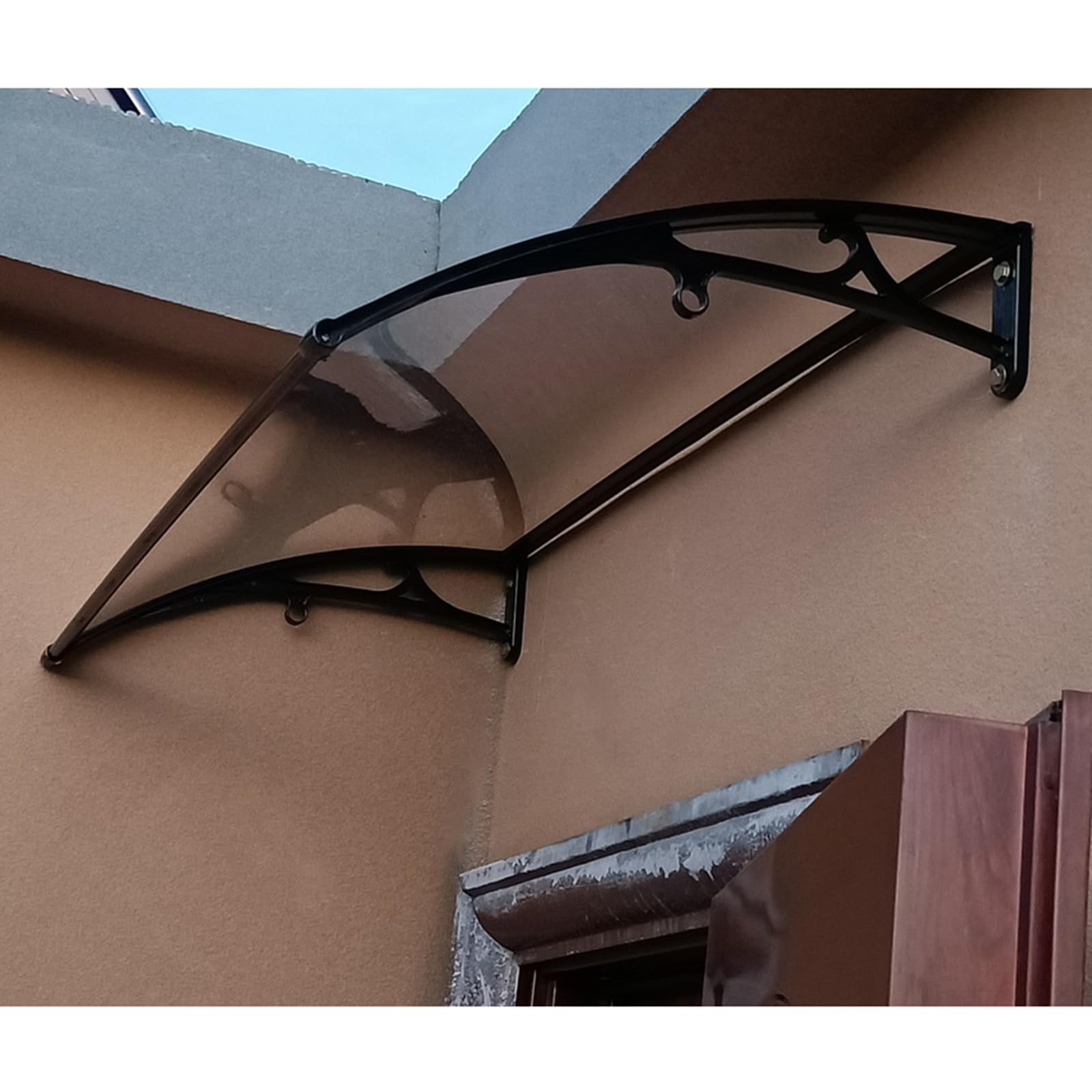 Toldo de ventana con protección UV y lluvia para puertas de casa