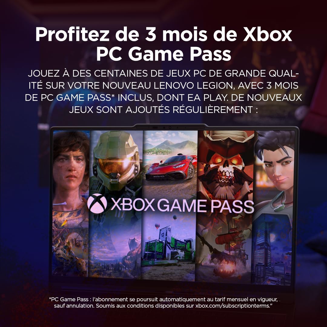 Lenovo Legion Pro 7 16AFR10H - Ordinateur Portable Gaming 16'' OLED (AMD Ryzen 9 9955HX3D, RAM 64Go, SSD 2To, NVIDIA RTX 5080 16GB) Clavier RGB rétroéclairé AZERTY Français - Noir Eclipse