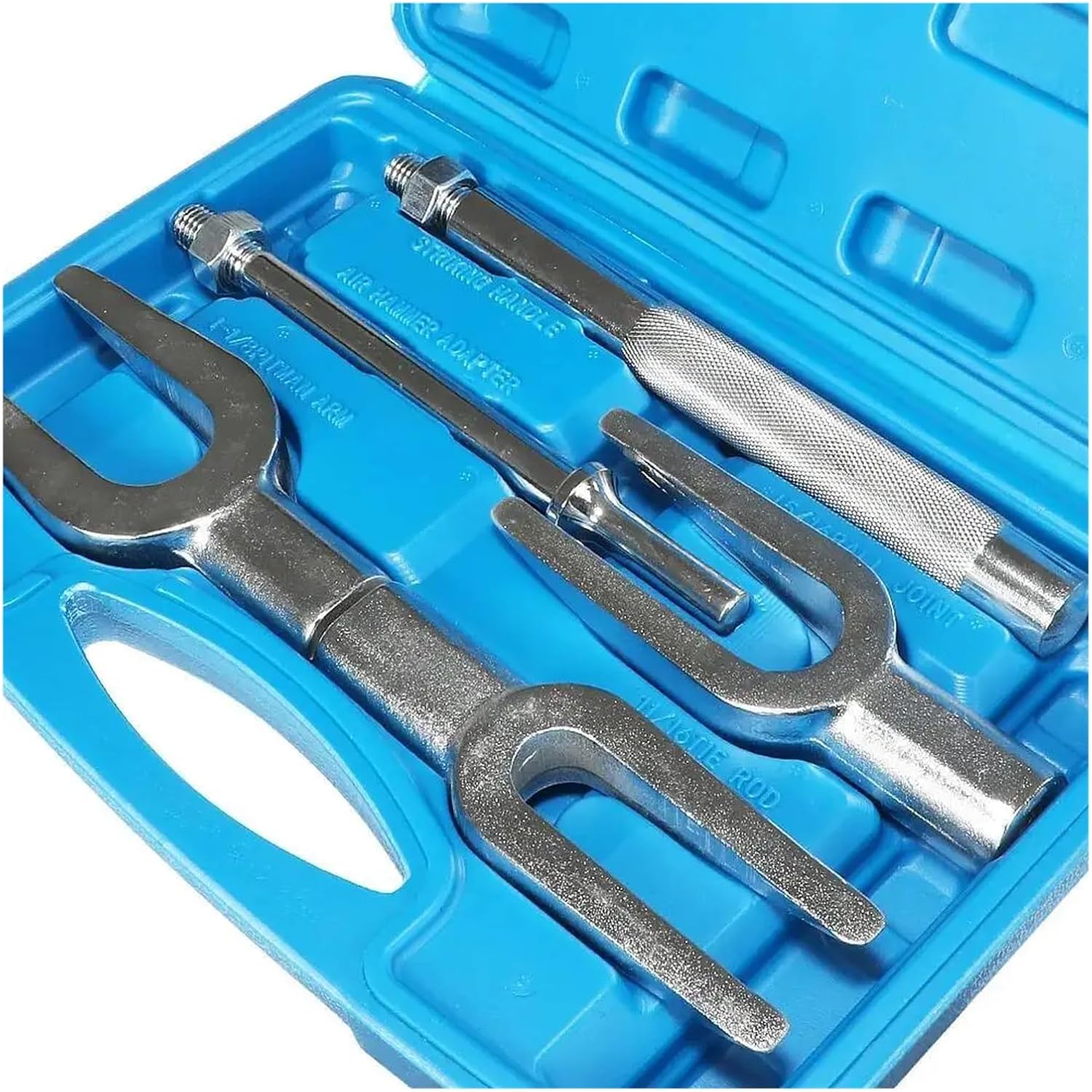 5Pcs Ball Joint Puller Set - Fork Type Pry Tool Compatible with Steering Arm & Tie Rod Extractor