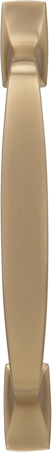 Amerock | Cabinet Pull | Golden Champagne | 3-3/4 inch (96 mm) Center to Center | Highland Ridge | 1 Pack | Drawer Pull | Drawer Handle | Cabinet Hardware