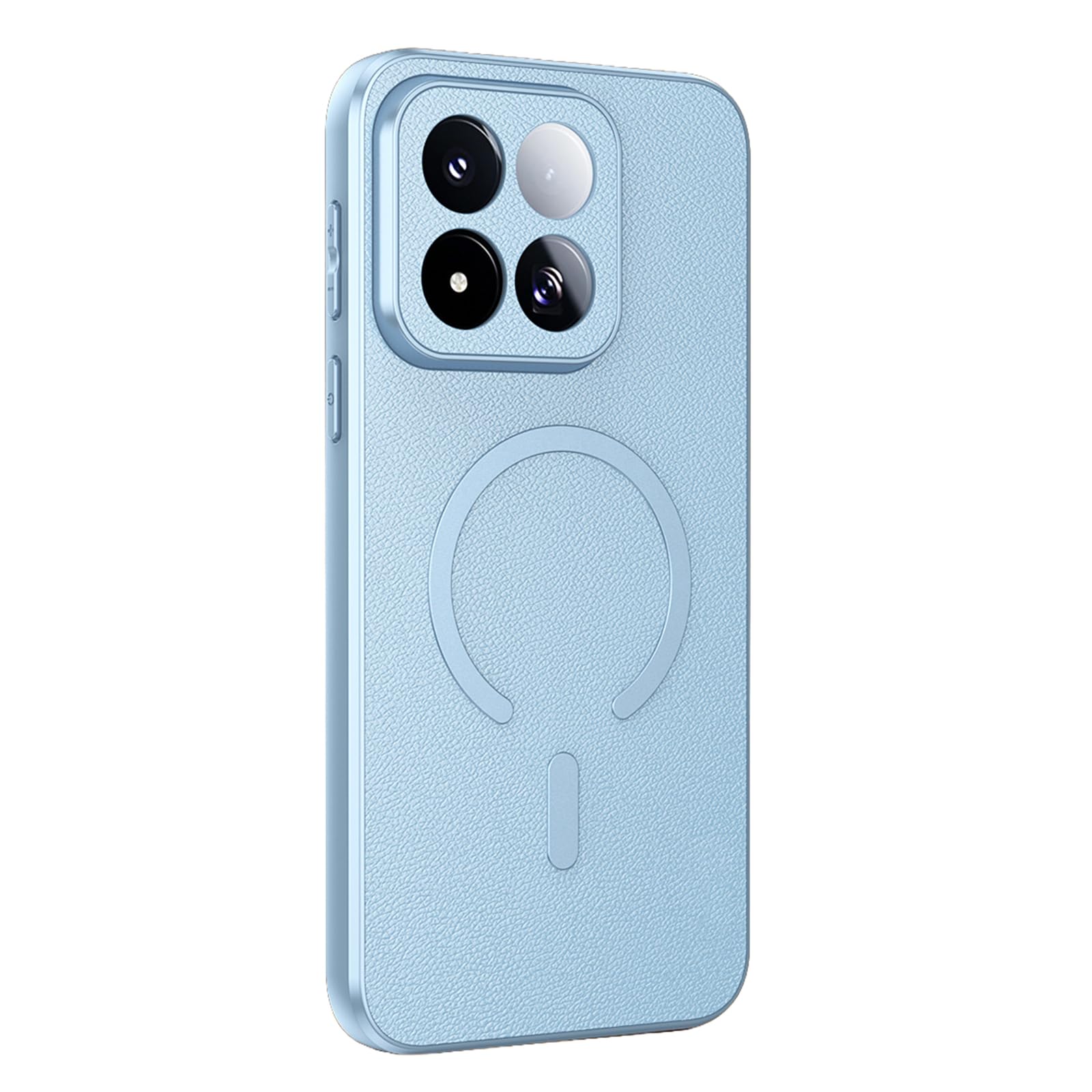 Fdujinh Blue Cover For Xiaomi 17Max, Magnetic Wireless Charging Frosted Sheep Leather Case Slim Camera Shockproof Protection Shell,,17Max
