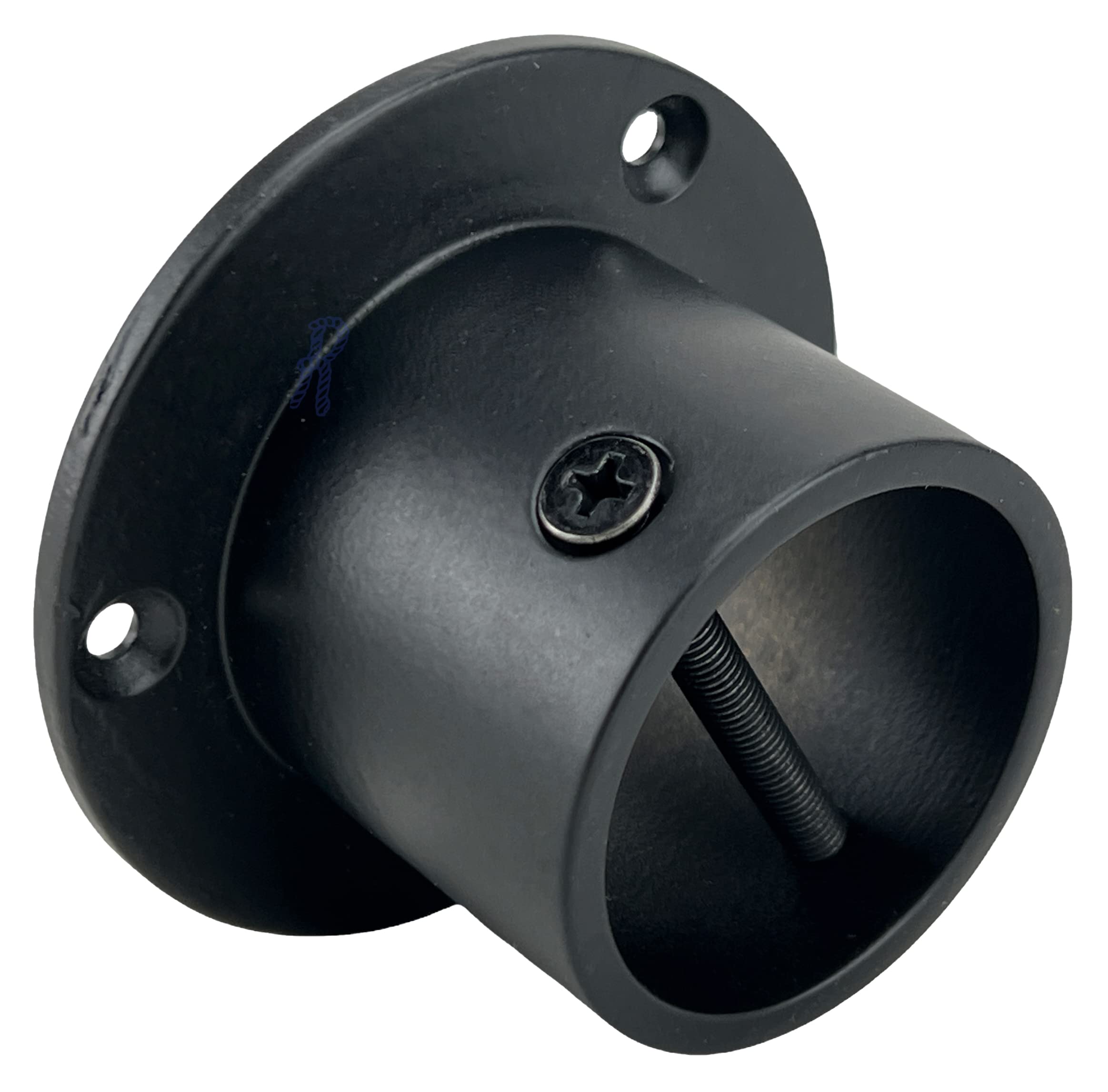 Powder Coated Black Decking Rope Cup Ends To Fit 24,28,32,36,40,50 mm Ropes - RopeServices UK (40mm)