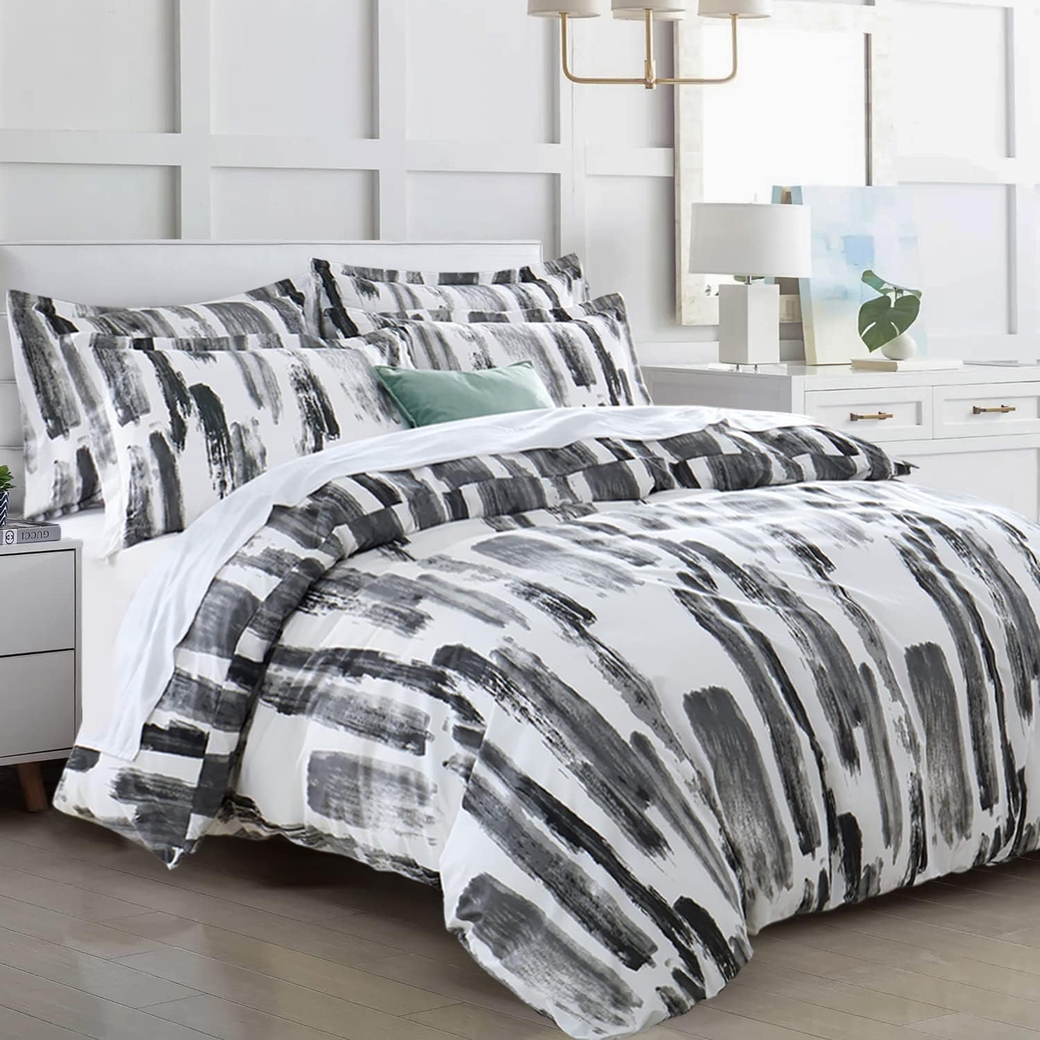 Hafaa Super King Duvet Set Soft Microfibre Duvet Cover with Pillowcases