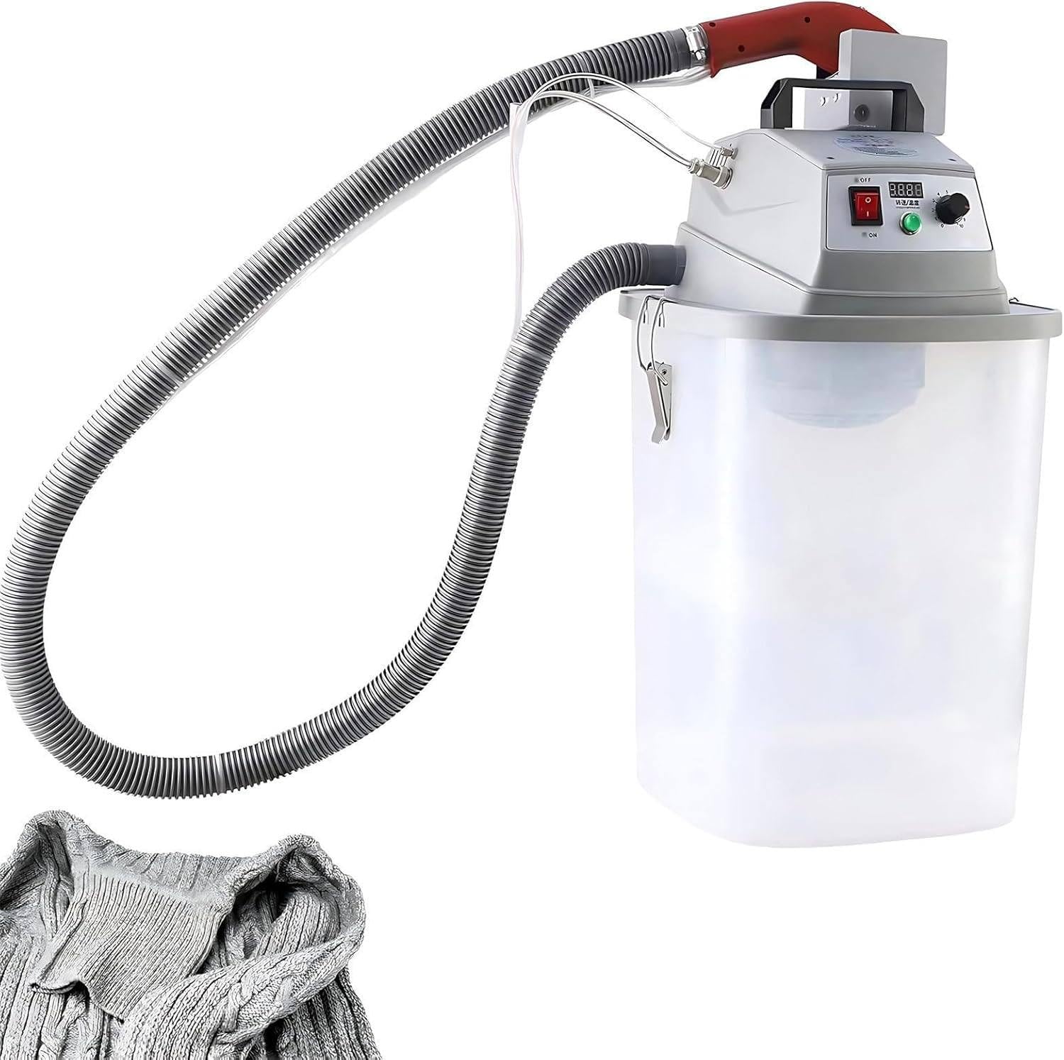 JXYQ Smart Fabric Thread Trimming Machine, 450W Fabric Thread Trimming Machine with Storage Bucket, Maximum Speed: 28000/min Stepless Speed Regulation for Garment Factories