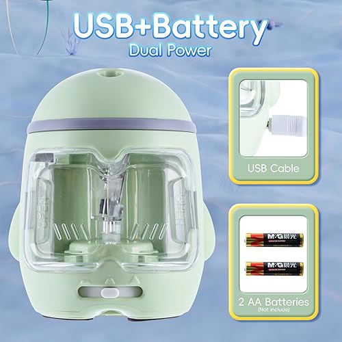 Miniatura 2 de M&G Sacapuntas eléctrico, sacapuntas portátil con bateríaUSB de doble alimentación para lápices, niños, estudiantes, hogar, aula, escuela, oficina