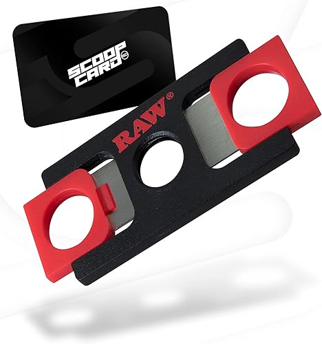 RAW Cortador de cono preenrollado diseñado para liar, cuchillas afiladas en ángulo para un corte limpio y suave, diseño de hoja de doble corte