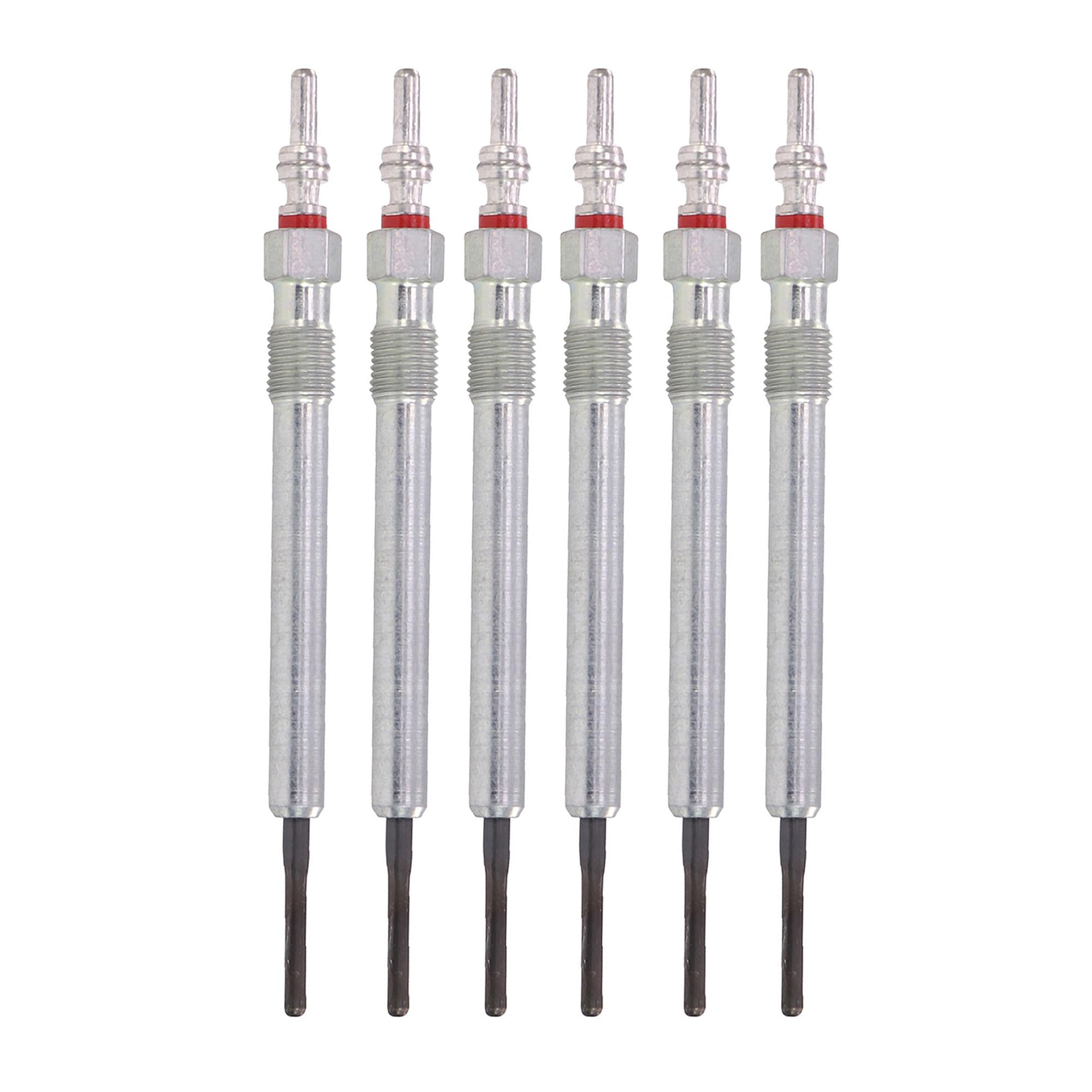 (Lot de 6) Bougie de préchauffage pour A1 A3 A4 A5 A6 A8 TT Q2 Q3 Q5 Q7 ALHAMBRA LEON ALTEA IBIZA TOLEDO FABIA ROOMSTER GOLF POLO T5 1,4 1,6 2,0 2,7 3,0 4,2 Tdi