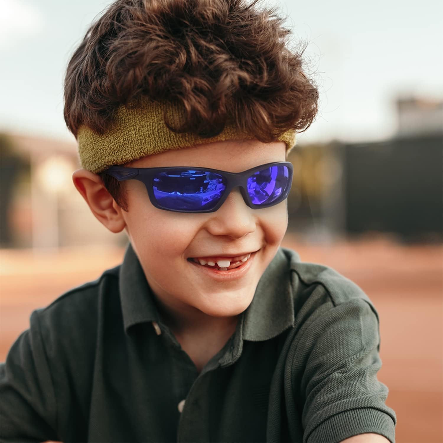 Kids Sunglasses TPEE Unbreakable Polarized Sports Glasses with Adjustable Strap For Boys Girls Age 3-7 - Image 5