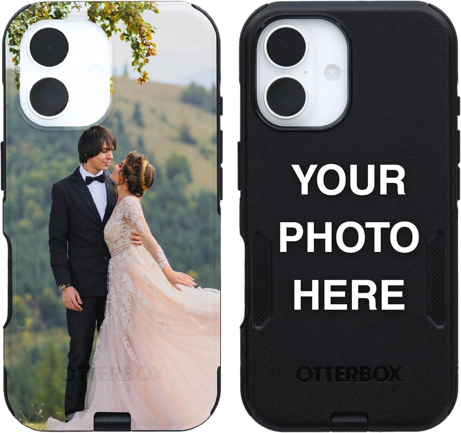 OtterBox iPhone 16 Phone Case Commuter Series - Slim, Rugged, Dual-Layer Protection, MagSafe Compatible, Shock-Absorbing, Drop Resistant - Non-Retail Packaging - Baby Blue Jean