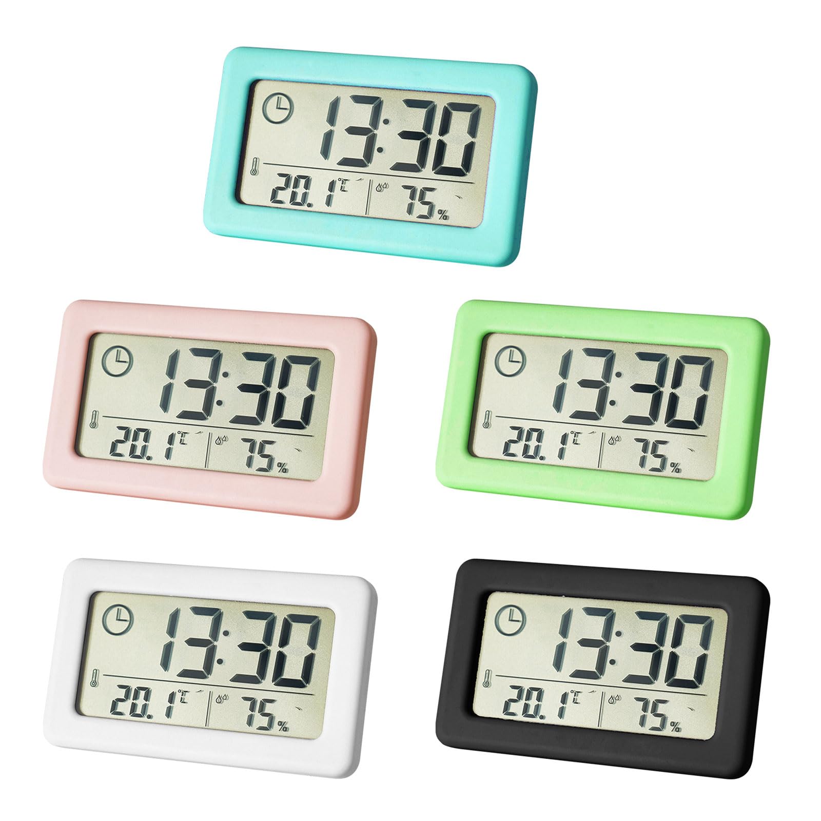 Horloge numérique fine température humidité décoration maison