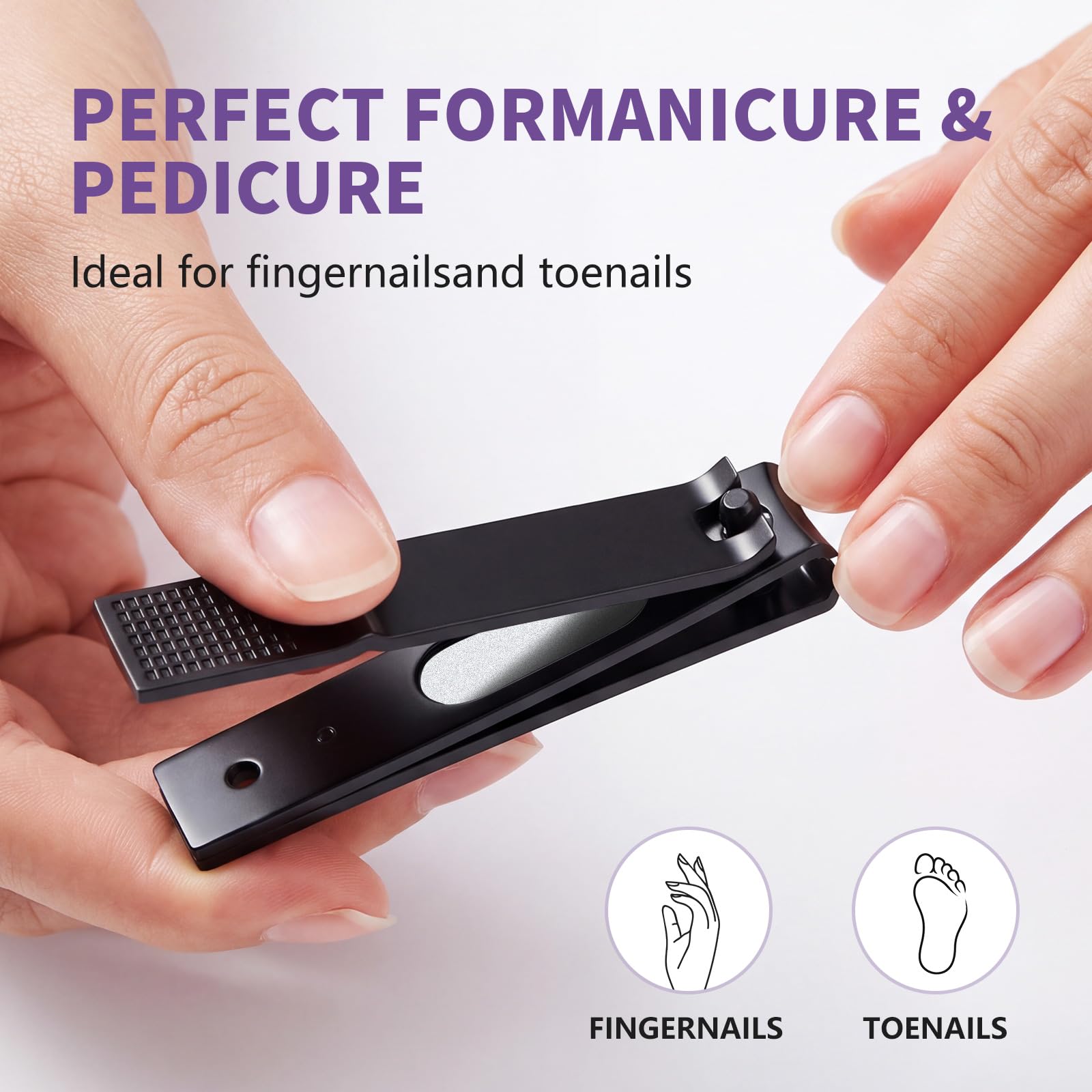 Aogeili Nail Clippers - Thick Toenails & Fingernails -5