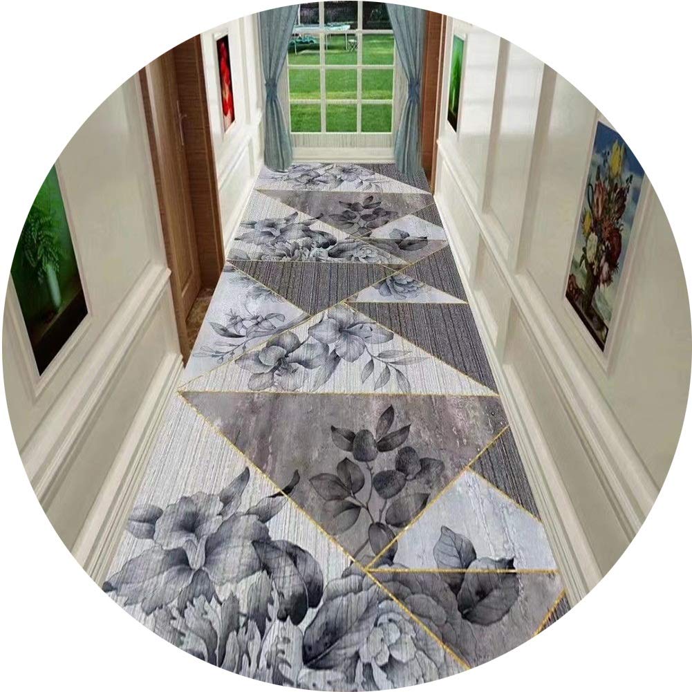 Alfombras de pasillo para una entrada acogedora con moqueta floral retro ZRUYI