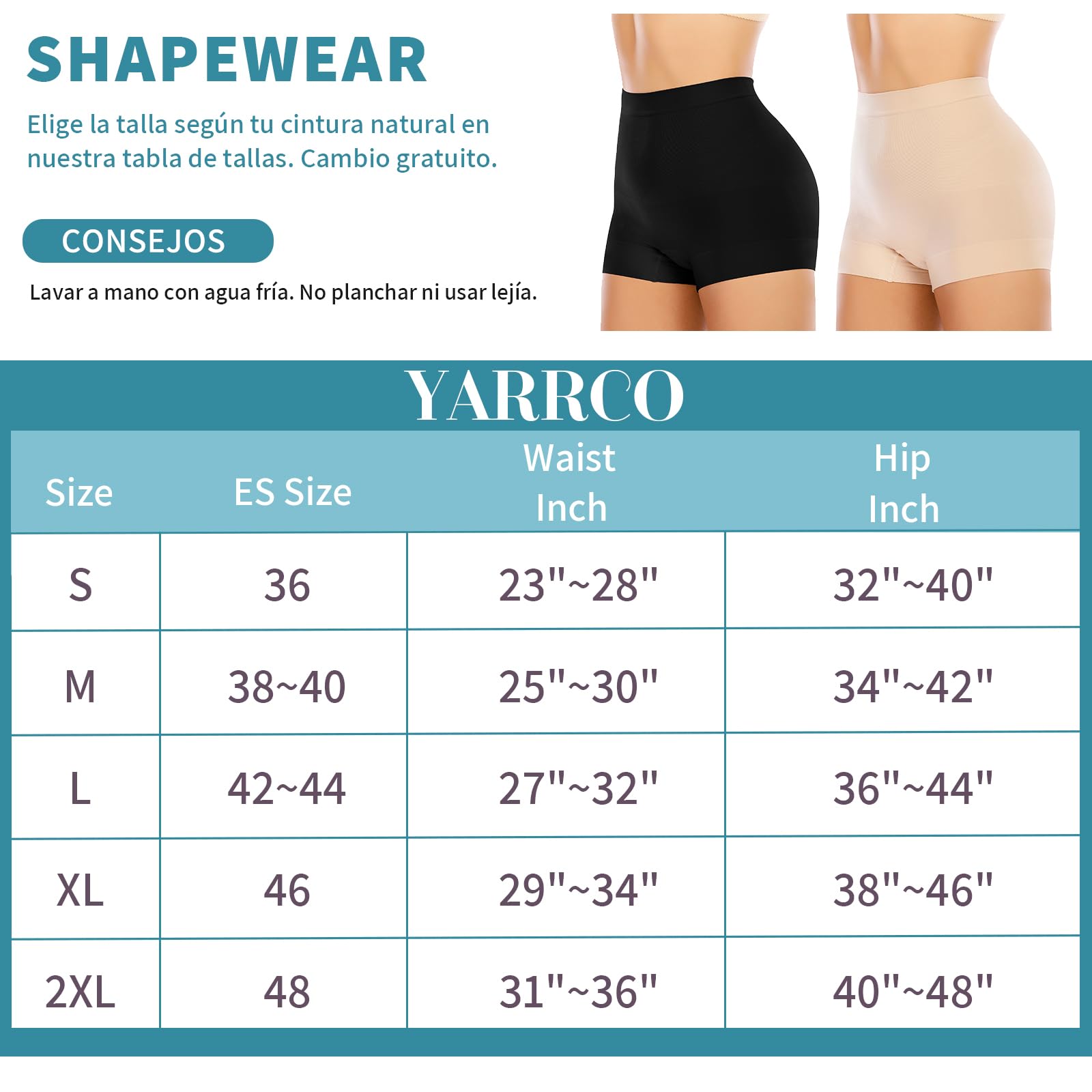 YARRCO Braga Faja Reductora Mujer Invisible Faja Pantalon Adelgazante Vientre Plano Braguitas Moldeadoras Shapewear Control de Abdomen Sin Costuras