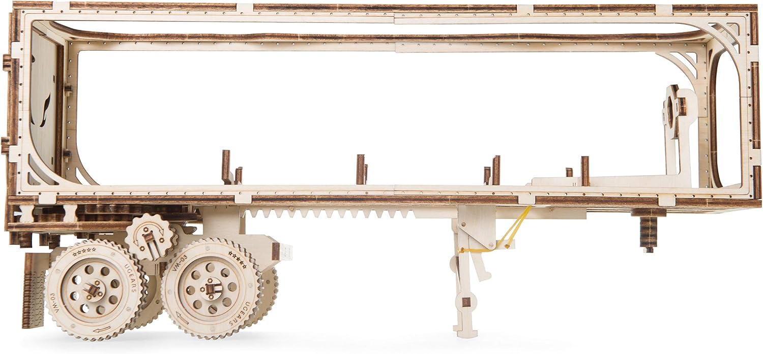 UGEARS Trailer for Heavy Boy Truck VM-03 Self-Assembling 3D Wooden Model