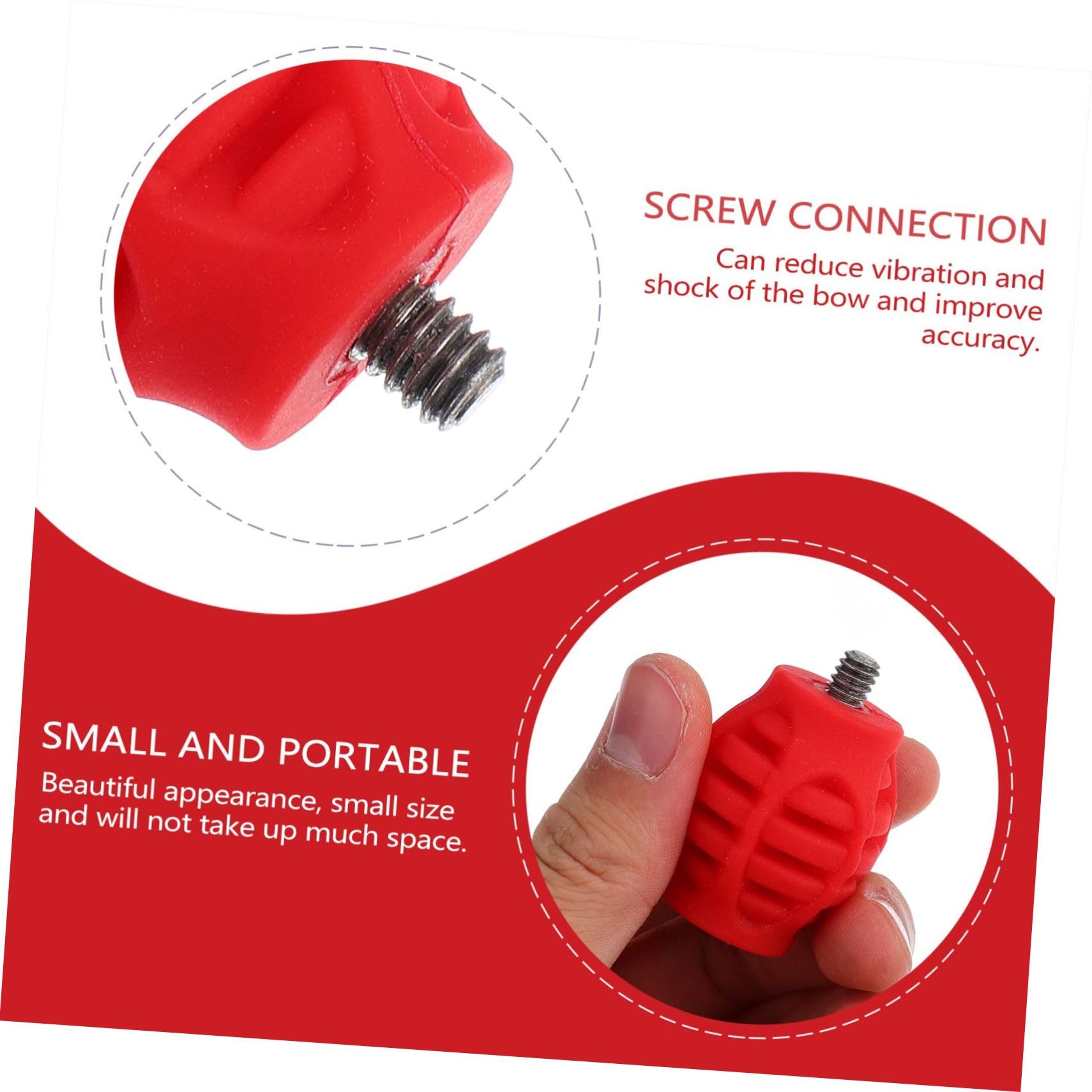 Yardwe Damper Stabilizer for Lightweight Rubber Material Improve Aim Accuracy