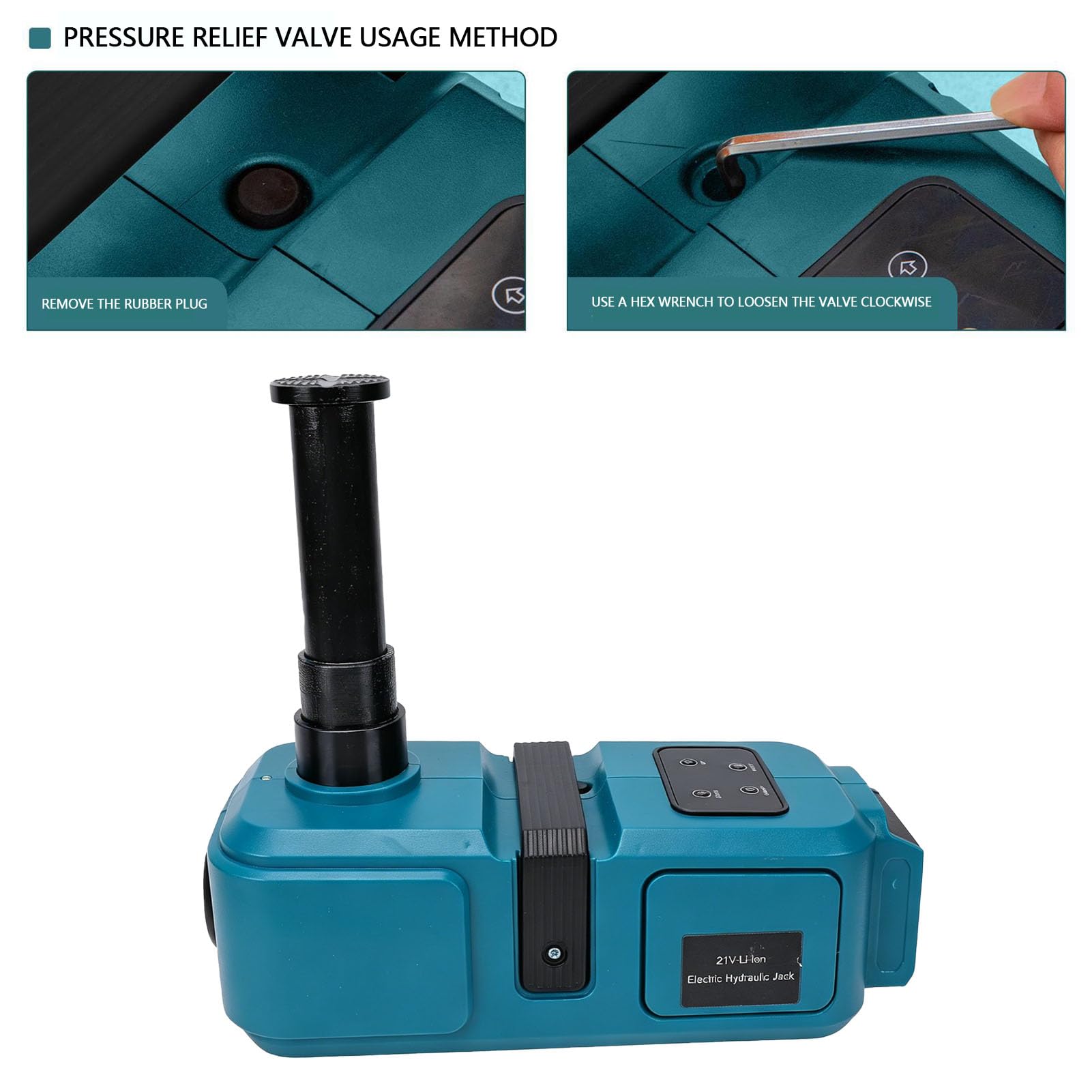 Generic Cric Idraulico per Auto per Utenti di Batterie Strumento di Sollevamento Compatto 5T per Assistenza Stradale e Manutenzione del Veicolo