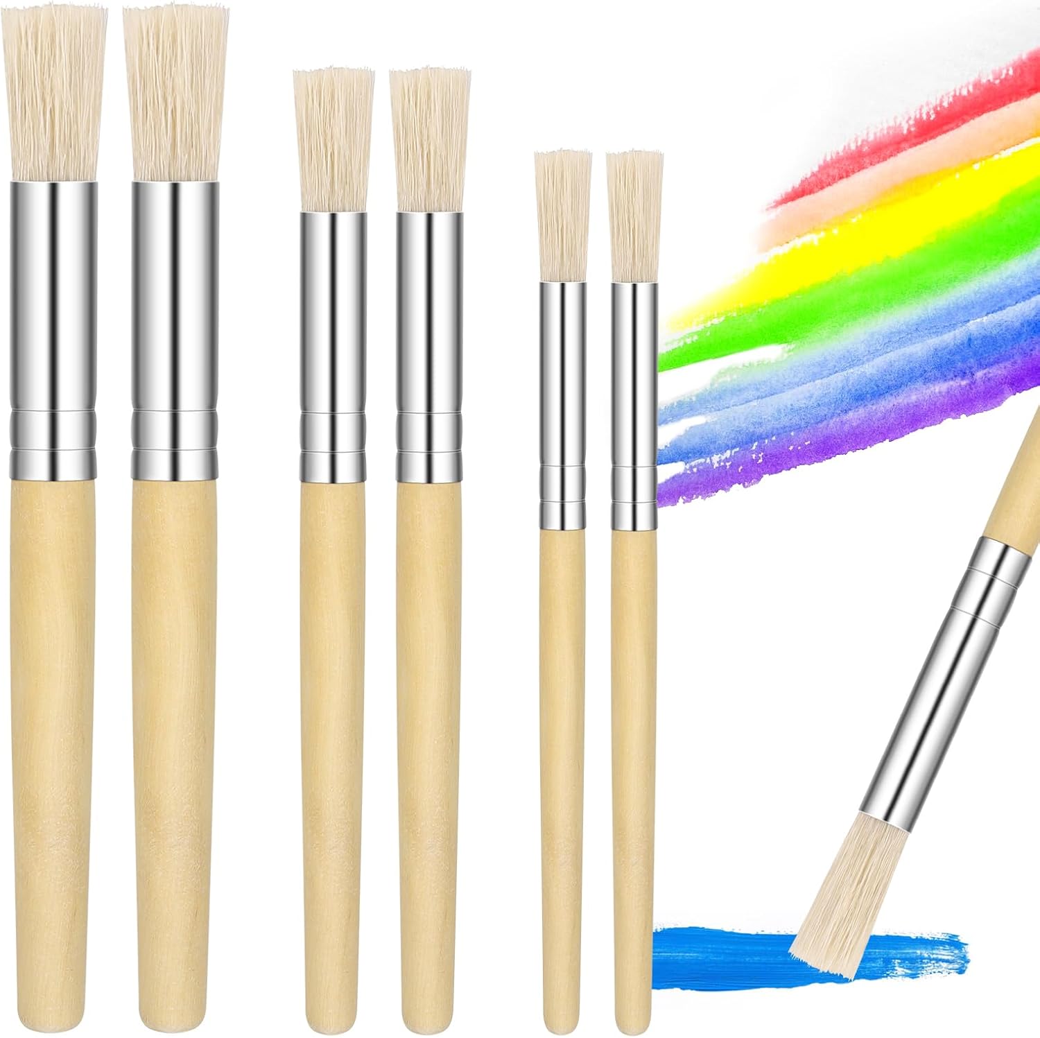 salbsever 6 Pcs Stencil Paint Brush Stencil Brushes for