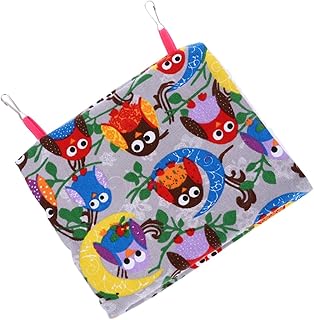 TEHAUX Conjunto De Cama De Pelúcia Para Rede Papagaio Brinquedo De Cama De Inverno Rede Para Pássaro Quente Para Papagaio Acessórios Para Gaiola De Periquito Rede Para Papagaio Casa