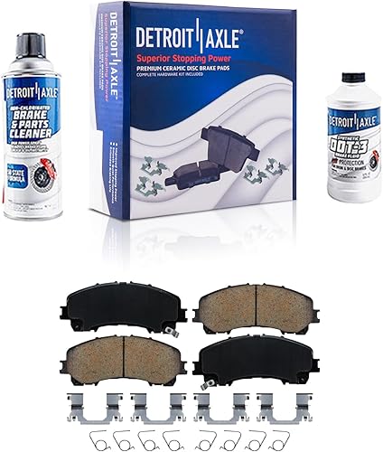 Detroit Axle - Pastillas de freno delanteras para Nissan Rogue INFINITI Q50 Q60 QX55 QX50, pastillas de freno de cerámica con reemplazo de hardware