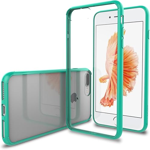 Luvvitt - Funda transparente para iPhone 7 Plus y iPhone 8 Plus con dorso híbrido resistente a arañazos y defensa con absorción de golpes para Apple