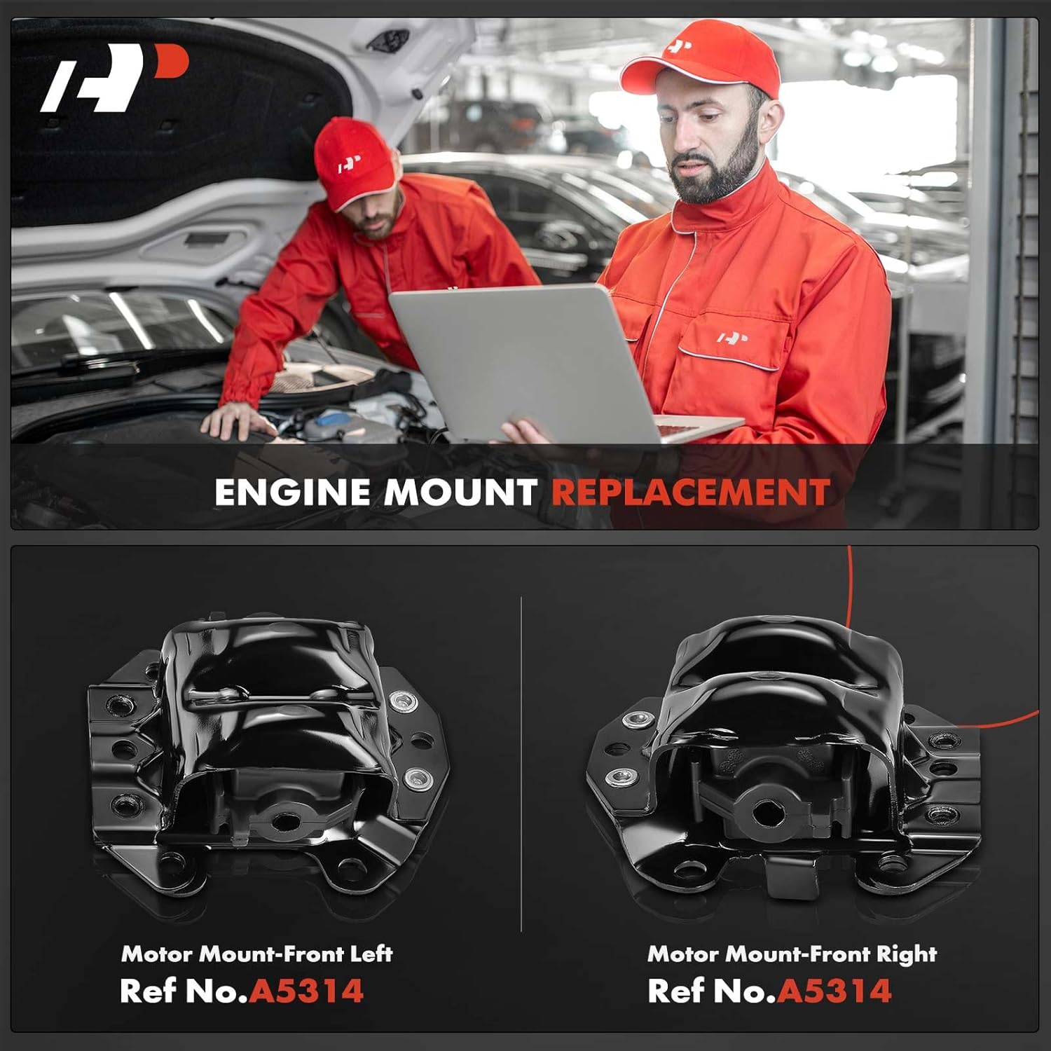 A-Premium 2PCS Front Left and Right Engine Motor Mount Kit Compatible with Chevrolet Camaro & Pontiac Firebird, 1998 1999 2000 2001 2002, 5.7L