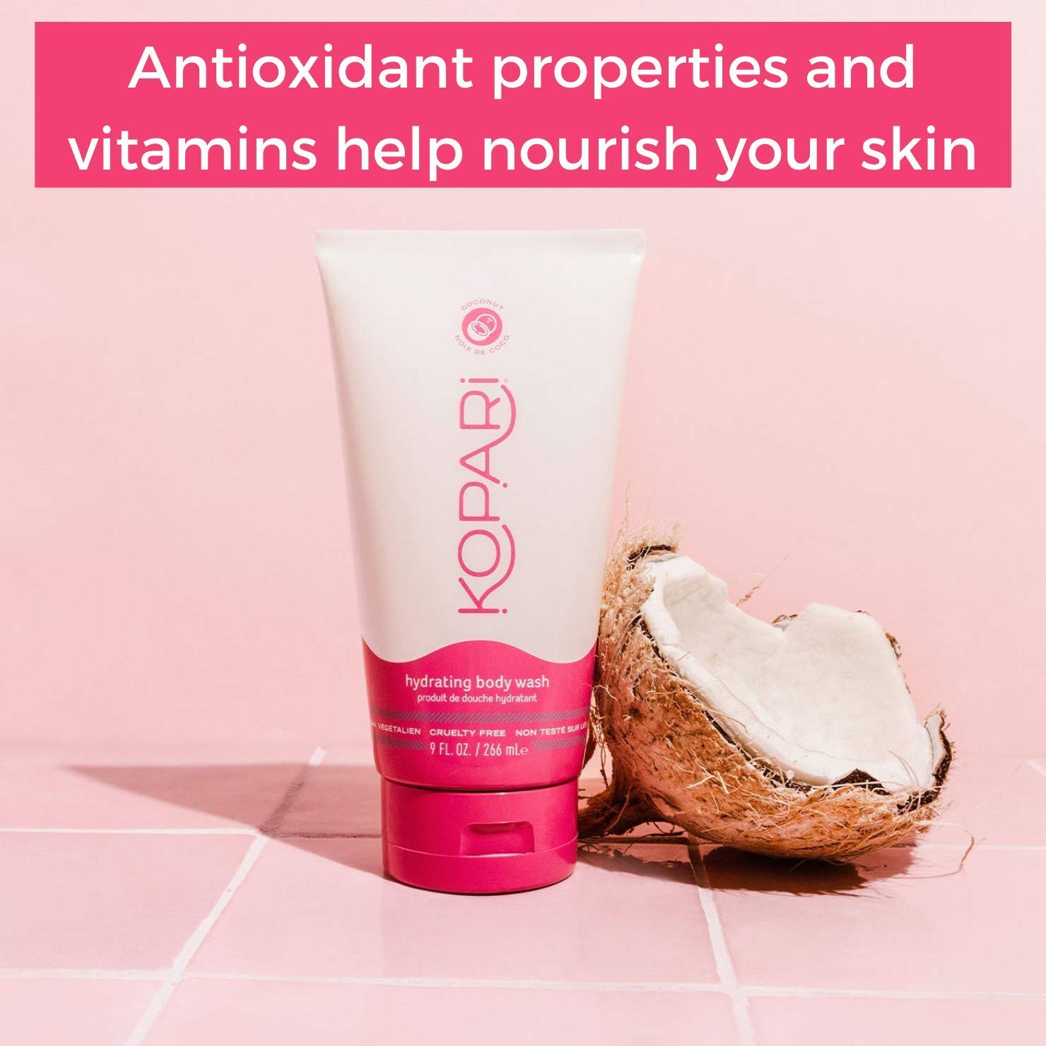 Kopari Hydrating Body Wash and Original Deodorant - Non Toxic Paraben Free, Gluten Free, Cruelty Free - Made with Organic Coconut Oil