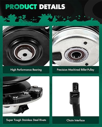 Vista 751 de SCITOO Embrague eléctrico de toma de fuerza AM119683 Compatible para Warner: 5217-35, 5217-6, 5217-7, 5217-9; para John Deere: 5217-7, AM119683