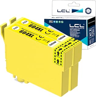 LCL Compatible Ink 604 XL 604XL C13T10H44010 High Yield (2PK Yellow) Replacement for Epson Expression home XP-2200 XP-2205 XP-3200 XP-3205 XP-4200 XP-4205 Workforce WF-2910DWF WF-2930DWF