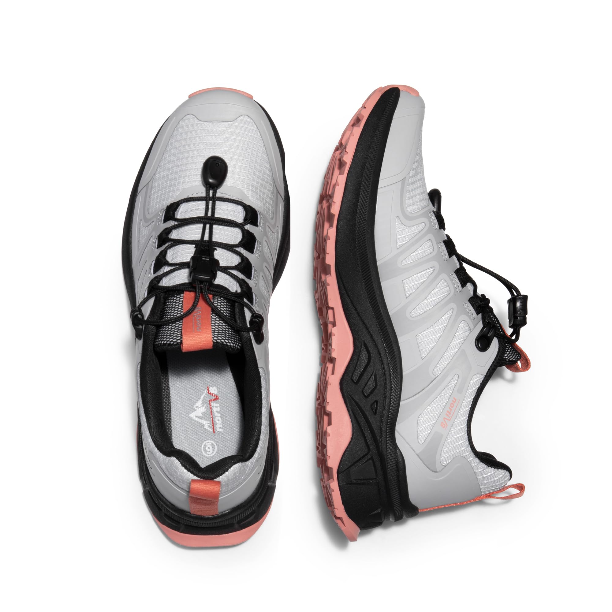 NORTIV 8 Scarpe da Trekking da Donna Stivali da Montagna Trekking Caccia Sneakers Antiscivolo Leggero Esterno Traspirante Leggero